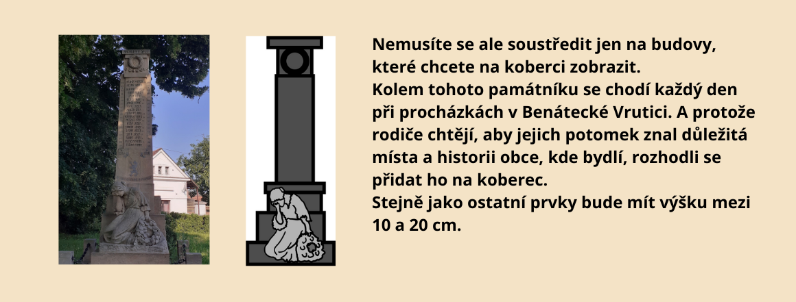 Památník Benátecká Vrutice na koberci